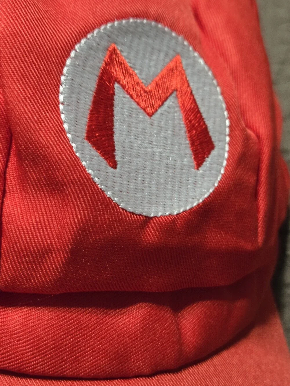 Mario Deluxe Costume Accessories - Super Mario Brothers Mario Red Cap, OS